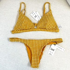Vitamin A Vichy Marigold Gingham Bikini - NWT